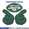 Foam Finger New York Jets embroidery design, Jets embroidery, NFL embroidery, sport embroidery, embroidery design..jpg