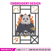 Panda poster Embroidery Design, Jujutsu Embroidery, Embroidery File, Anime Embroidery, Anime shirt, Digital download.jpg