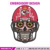 Skull Helmet Kansas City Chiefs embroidery design, Kansas City Chiefs embroidery, NFL embroidery, logo sport embroidery..jpg