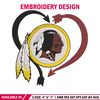 Washington Redskins Heart embroidery design, Washington Redskins embroidery, NFL embroidery, logo sport embroidery..jpg