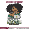 Baylor Bears girl embroidery design, NCAA embroidery, Embroidery design, Logo sport embroidery,Sport embroidery.jpg