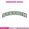 Stetson Hatters logo embroidery design, NCAA embroidery, Embroidery design,Logo sport embroidery,Sport embroidery.jpg