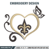 New Orleans Saints Heart embroidery design, Saints embroidery, NFL embroidery, sport embroidery, embroidery design..jpg