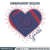 New York Giants Heart embroidery design, Giants embroidery, NFL embroidery, logo sport embroidery, embroidery design. (2).jpg