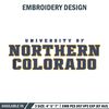 Northern Colorado logo embroidery design, NCAA embroidery, Sport embroidery, logo sport embroidery,Embroidery design..jpg