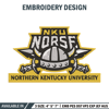 Northern Kentucky logo embroidery design, NCAA embroidery, Sport embroidery,logo sport embroidery,Embroidery design.jpg