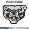 Oakland University mascot embroidery design, NCAA embroidery, Sport embroidery,Logo sport embroidery,Embroidery design.jpg