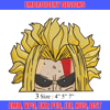All Might Peeker Embroidery Design, Mha Embroidery, Embroidery File, Anime Embroidery, Anime shirt, Digital download.jpg
