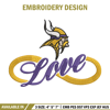 Minnesota Vikings Love embroidery design, Minnesota Vikings embroidery, NFL embroidery, Logo sport embroidery. (2).jpg