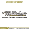 Purdue Fort Wayne logo embroidery design, Sport embroidery, logo sport embroidery, Embroidery design, NCAA embroidery.jpg