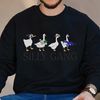 Funny Silly Goose Embroidered Sweatshirt.jpg