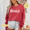 Blessed Sweatshirt, Blessed Life Shirt, Religious T-shirt, Positive Saying Tee Shirt, Cute Heart Tee, Comfort Colors, Trending Now, Popular.jpg