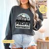 Pacific Northwest Sweatshirt, Outdoor Shirt, Adventure Tee Shirt, Pacific Northwest Tshirt, Mountain T-shirt, Comfort Colors, Trending Now.jpg