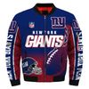 New York Giants Helmet Bomber Jackets Custom Name, New York Giants NFL Bomber Jackets, NFL Bomber Jackets