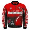 Tampa Bay Buccaneers Helmet Bomber Jackets Custom Name, Tampa Bay Buccaneers NFL Bomber Jackets, NFL Bomber Jackets