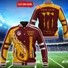 Washington Commanders Monster Energy Baseball Button Jacket 3D, Custom Name NFL Baseball Button Jacket 3D