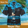 Miami Marlins Minnie Mouse Short Sleeve Button Up Tropical Hawaiian Shirt - Trendy Aloha.jpg
