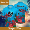 Miami Marlins MLB Hawaiian Shirt Golden Hour Aloha Shirt - Trendy Aloha.png