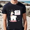 Alpaca With Unicorn Horn Valentine T-shirt.jpg