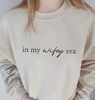 In My Wifey Era Shirt, Embroidered Wife Sweatshirt, Engagement Gift, New Wife Shirt, Bridal Shower Gift, Wedding Gift, Gift for Bride.jpg