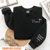EMBROIDERED Nana Daisy And Grandkids Crewneck,  Gift For Grandma, Embroidered Sweatshirt, Nana Sweatshirt with Kids Names On Sleeve, Mother.jpg