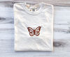 Butterfly Comfort Colors Tee, Embroidered Butterfly Shirt, Minimalist T-Shirt, Embroidered Tee, Embroidered Shirt, Custom Shirt, Retro Shirt.jpg