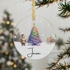 Personalized Acrylic Christmas Ornament, Acrylic Ornament Bauble, Christmas Gift, Custom Tree Hanging Xmas Decor, First Christmas 1.jpg