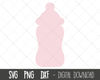 Baby bottle svg, baby svg, pink baby bottle clipart, baby shower svg, baby bottle svg png, dxf, baby cricut silhouette svg cutting file.jpg