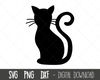 Cat svg, cat png, cat silhouette, cat outline png, cat clipart, cat pet png, pet cat svg, feline svg, dxf, cricut silhouette svg cut file.jpg