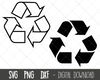 Recycle symbol svg, recycle svg, recycling clipart, recycling png, dxf, recycle symbol cut file, recycle cricut silhouette svg cutting file.jpg