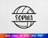 Volleyball Name Frame to Add Player or Team Name, Volleyball Ball Svg for Personalization, Volleyball Monogram Svg File for Cricut.jpg