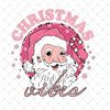 SI01112369-Christmas Vibes Print Template, Black Santa Claus With Pink Hat.jpg