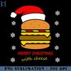 HMU1812231015-Merry Christmas with Cheese Santa Hat PNG Download, Xmas PNG.jpg