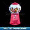 Cool Retro Gumball Machine - Exclusive PNG Sublimation Download - Defying the Norms