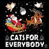 Cats For Everybody Xmas SVG Santa With Reindeer Cricut Files.jpg