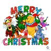 Merry Xmas Pooh Friends PNG Retro Christmas File Design.jpg