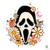 Scream Horror Movie SVG Floral Ghostface Halloween File.jpg