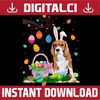 Beagle Dog Ear Easter Eggs Funny Easter Day Easter Day Png, Happy Easter Day Sublimation Design.jpg