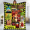 Muppet Show Fleece Blanket  Muppet Show Characters Kermit The Frog Fozzie Bear Blanket  Magic Kingdom Throw Blanket Couch Sofa.jpg