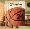Personalized Name and Number Basketball Blanket Basketball Blanket for Son, Grandson, Basketball Boy Birthday Gift for Basketball Lover 04.jpg