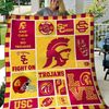 NCAA USC Trojans Football Quilt Blanket.jpg