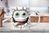 3D Funny Smiley Face Mug Wrap, 11oz & 15oz Mug Template, Flower Mug Sublimation Design Mug1.jpg