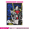 Gundam robot Embroidery Design, Gundam Embroidery, Embroidery File, Anime Embroidery,Anime shirt, Digital download.jpg