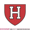 Harvard Crimson embroidery design, Harvard Crimson embroidery, logo Sport, Sport embroidery, NCAA embroidery..jpg