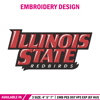 Illinois State logo embroidery design, NCAA embroidery, Embroidery design, Logo sport embroidery, Sport embroidery.jpg