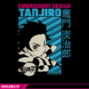 Tanjiro Poster Embroidery Design, Demon slayer Embroidery,Embroidery File, Anime Embroidery, Digital download.jpg