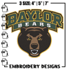 Baylor Bears logo embroidery design,NCAA embroidery,Sport embroidery,logo sport embroidery,Embroidery design.jpg