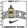 Bottle x nike embroidery design, Nike embroidery, Embroidery file, Embroidery shirt, Nike design, Digital download.jpg