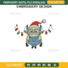 Minions Christmas Lights Embroidery Design File, Minion Santa Embroidery Design File.jpg