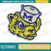 Michigan Wolverines Mascot Embroidery Designs, NCAA Embroidery Design File Instant Download.png